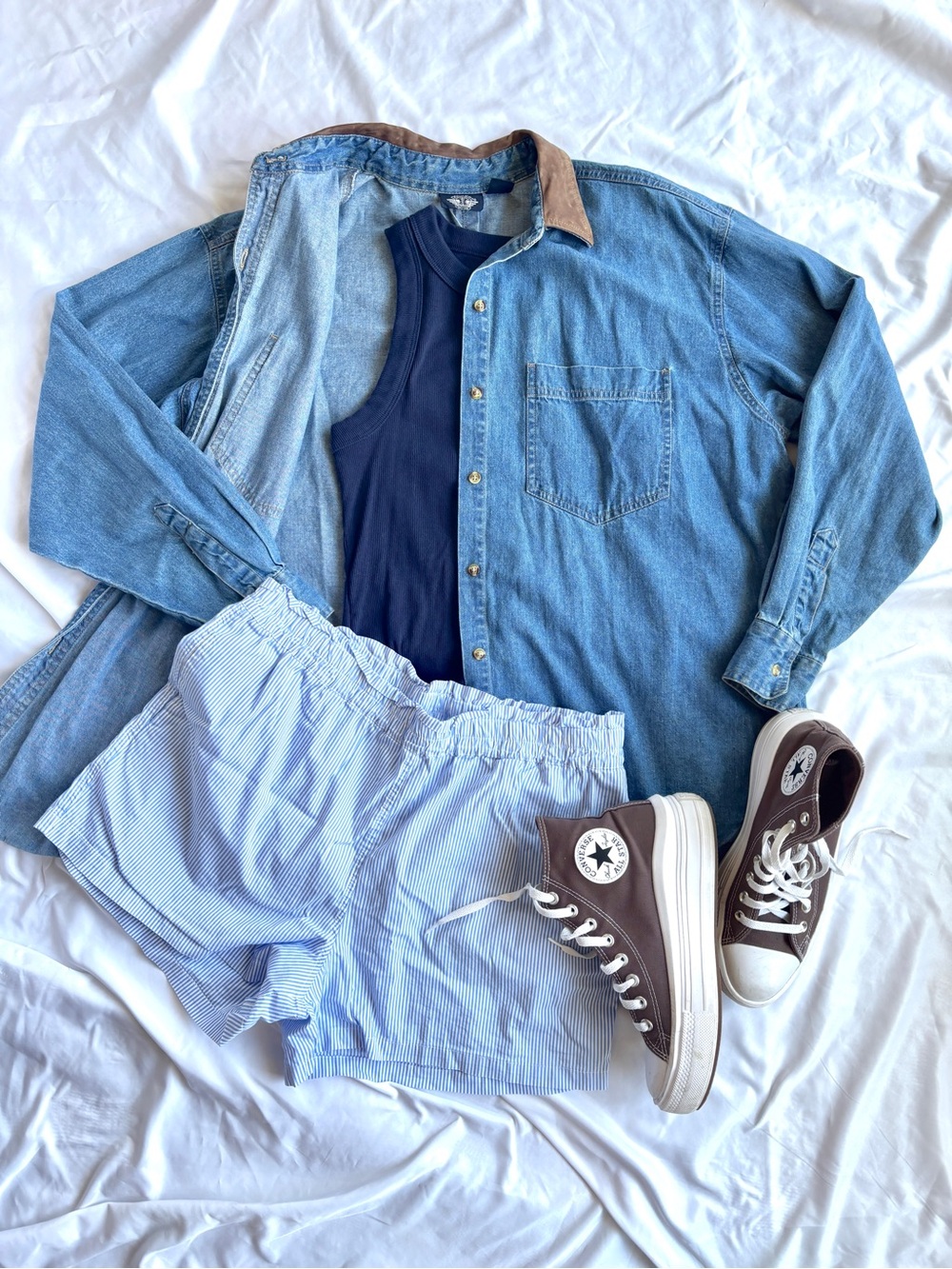 Vintage Dockers Denim Button Up Top